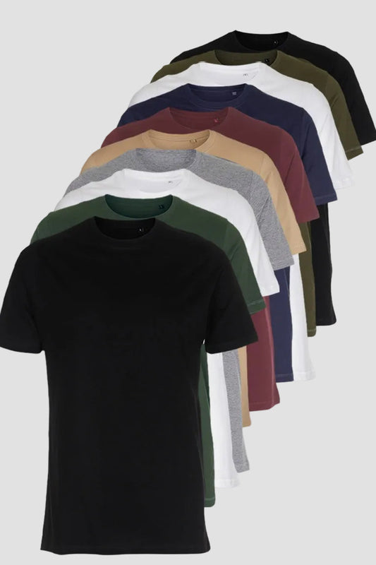 10 x Organic Basic T-shirts 1