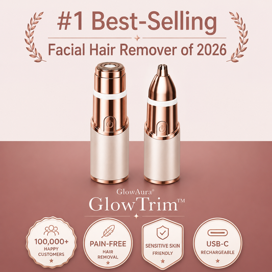 GlowTrim – 2-in-1 Eyebrow & Facial Hair Trimmer - Image 1
