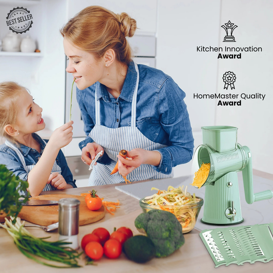 5-in-1 Gourmet Cheese Mill Green
