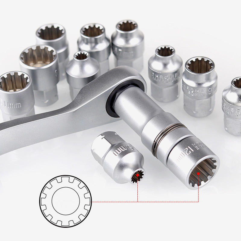 29-Piece Ratchet Socket Wrench Kit Image 7